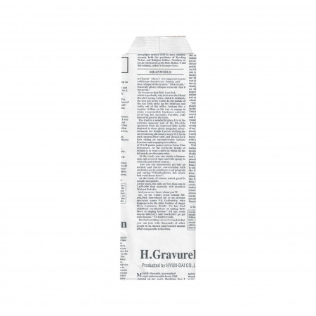 Cutlery paper bag, Newspaper design