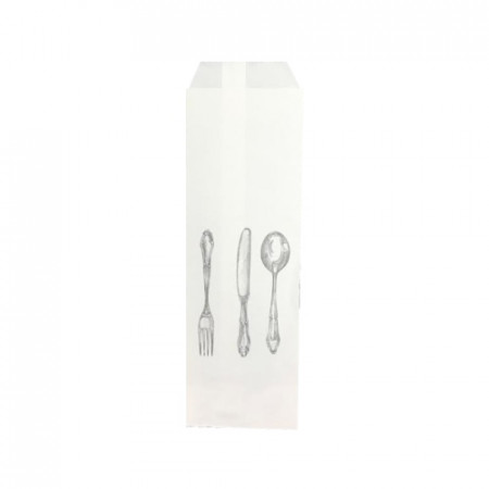 White cutlery bag "TRIS WHITE"