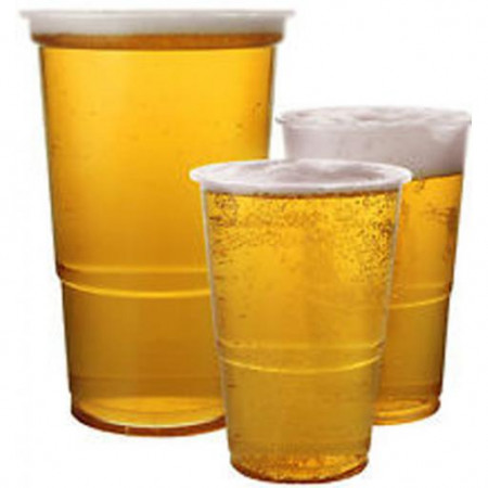 Plastic beer cups