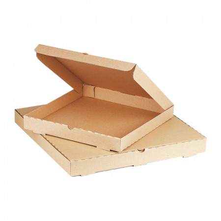 Pizza box, plain kraft