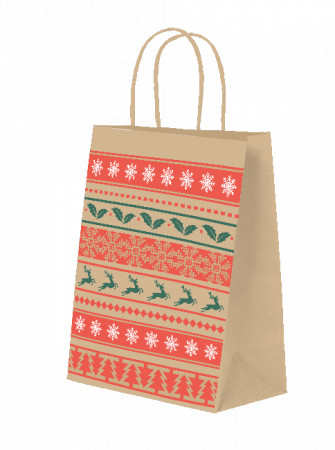 Punga cadou Xmas natur