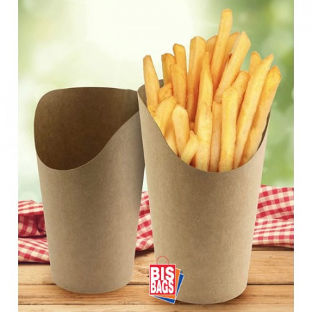 Paper cup for fries