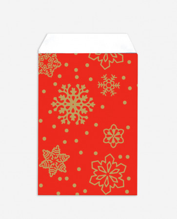 Snowflake red haberdashery bag