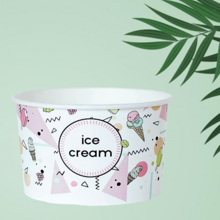 Pahare carton inghetata ICE CREAM