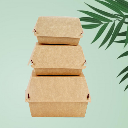 Hamburger box kraft